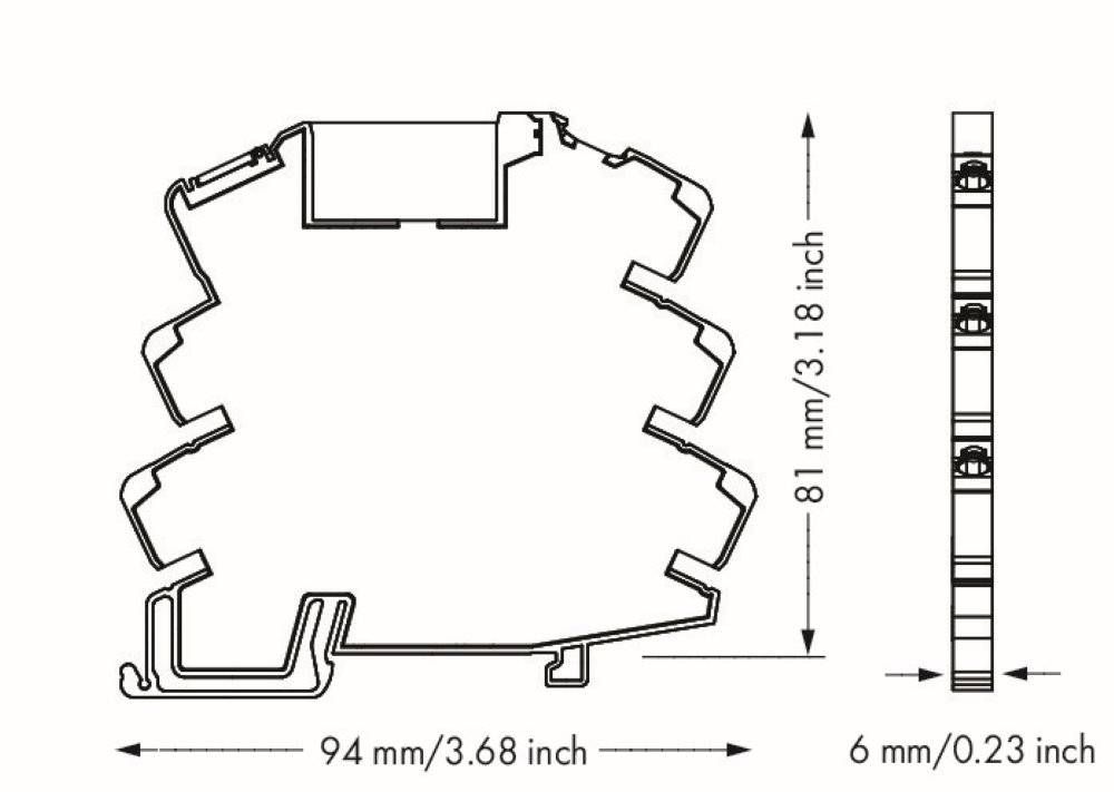 Wago Relaismodul;Eingangsnennspannung DC 24 V;1 Wechsler;grau - 857-304 - 25 Stück