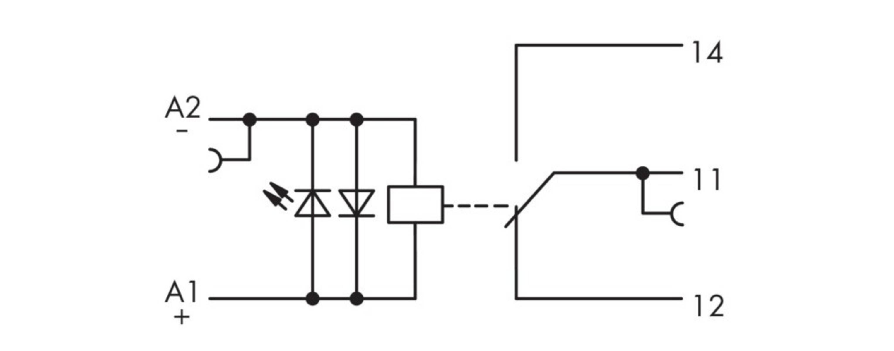 Schaltplan eines Haushalts-Stromkreises mit Stecker, Dioden, Kondensatorsymbol und Leitungen, die zu einer Hausumrissskizze verbunden sind.