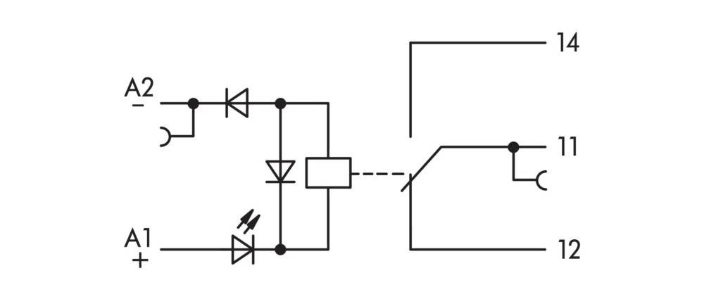 Schaltplan eines Optokopplers: zeigt eine Diode und eine LED, die mit einem Transistor verbunden sind. Pfeile zeigen die Signalrichtung von links nach rechts.