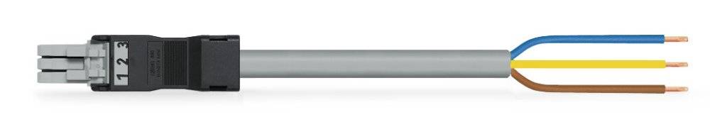 Wago konfektionierte Anschlussleitung;Eca;Buchse/offenes Ende;grau - 891-8993/105-203 - 1 Stück