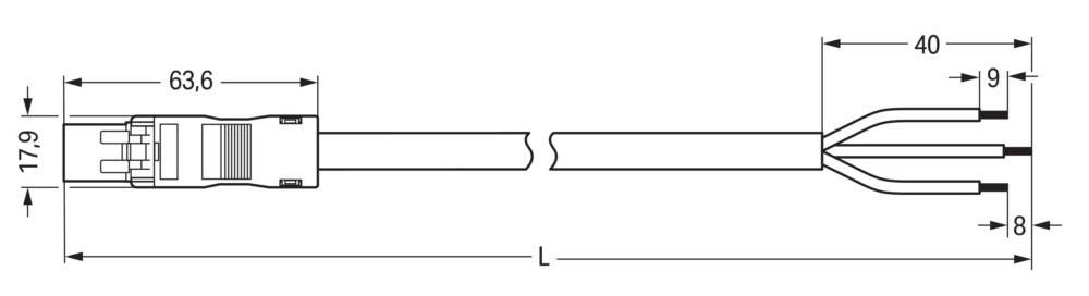 Das Bild zeigt zwei parallele Linien, die unterschiedlich lang erscheinen, wobei die kürzere Linie oben liegt und die Müller-Lyer-Illusion veranschaulicht.