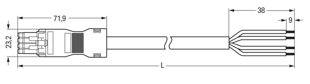 Zwei passende Puzzleteile mit dem Buchstaben 'L' darunter, die ihre Passung anzeigen. Die Teile haben auf einer Seite ineinandergreifende Formen.