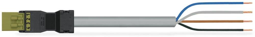 Wago konfektionierte Anschlussleitung;Eca;Stecker/offenes Ende;hellgrün - 891-8994/205-205 - 1 Stück