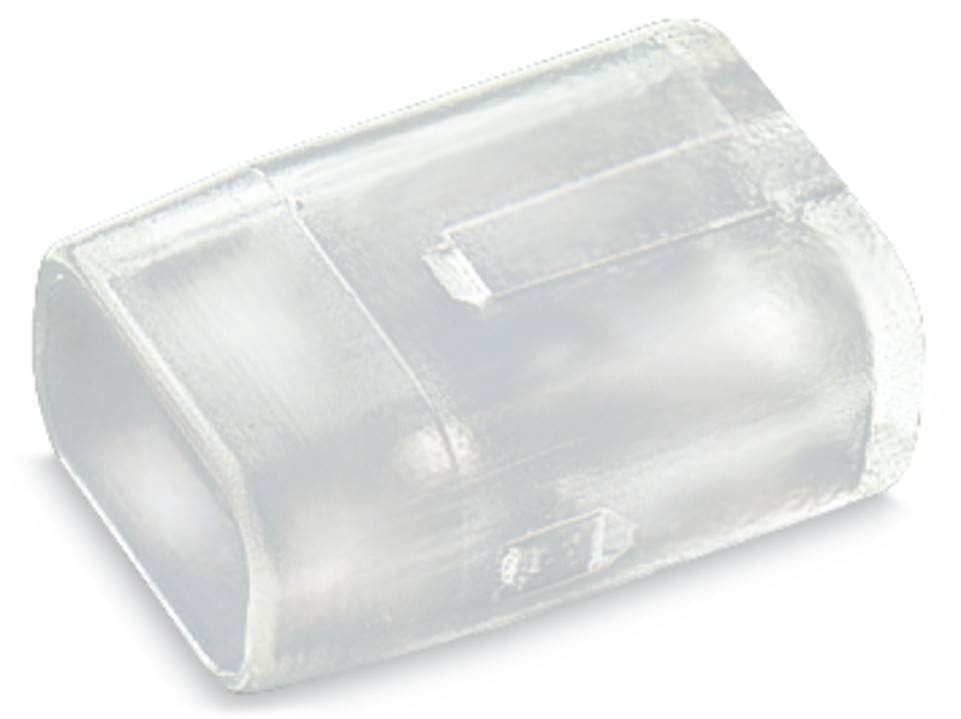 Ein durchsichtiger Block mit einer verschwommenen, abstrakten Textur.