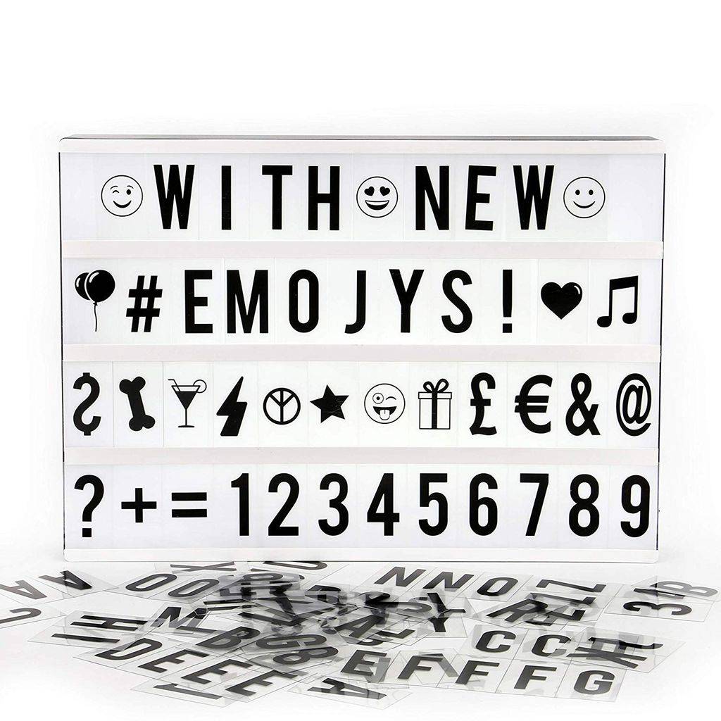 B.K.Licht LED Lightbox XXL Lichtbox Leucht-Kasten Dekolicht LED-Schild Kino-Leuchte A3 SET