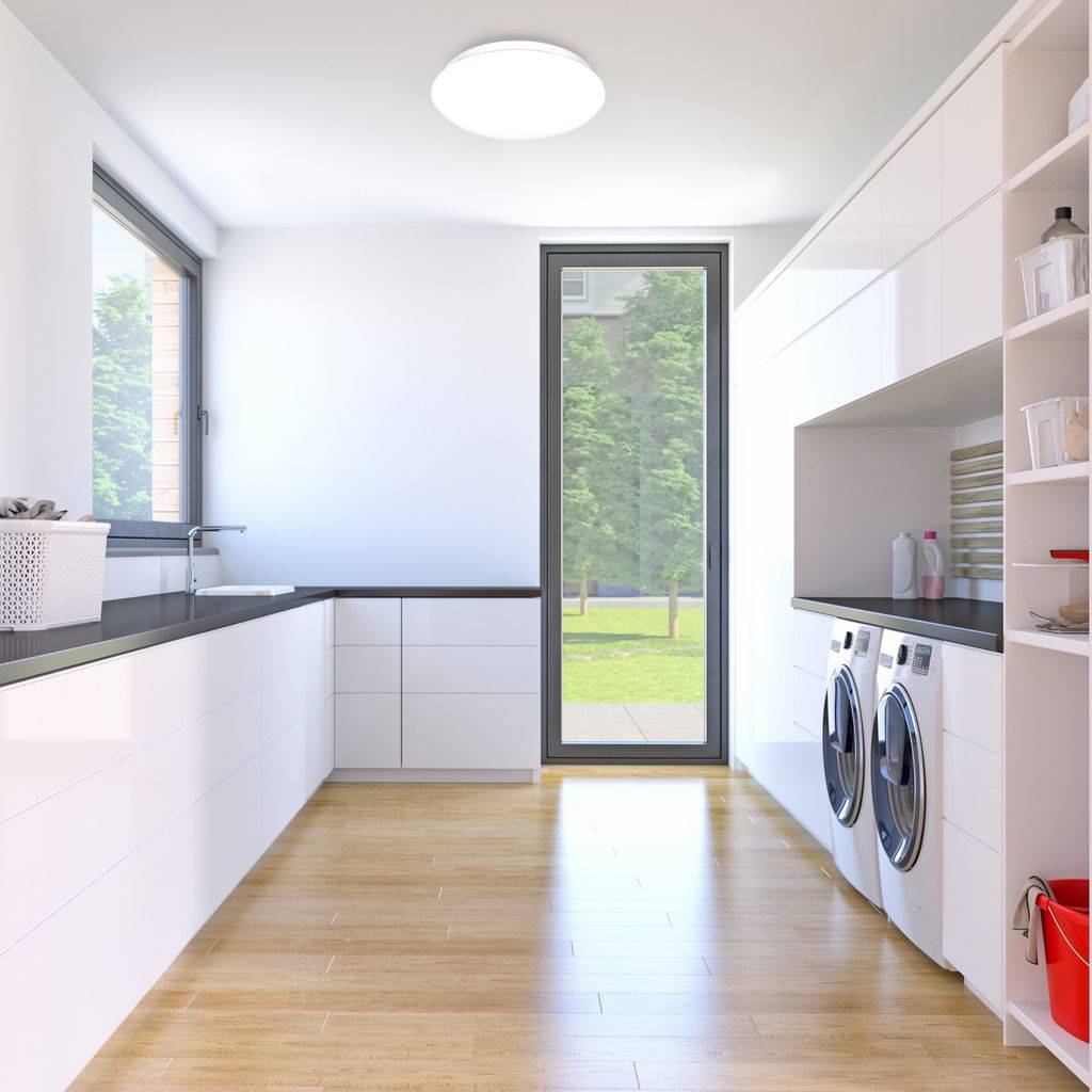 LED Deckenlampe Deckenleuchte 28cm 12W Wohnzimmer Design-Lampe Leuchte 230V WEIß