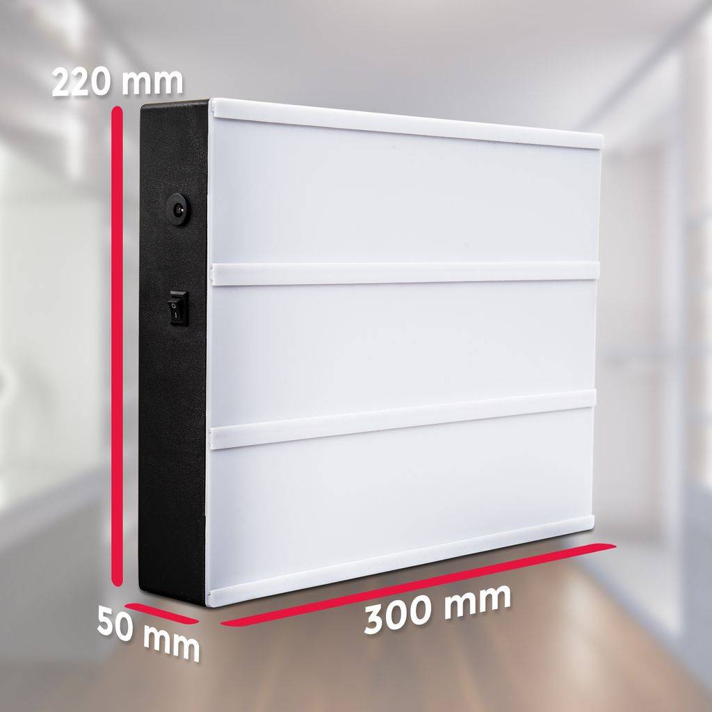 B.K.Licht Lightbox LED Leuchtkasten A4 Bunt USB Buchstaben Emojis Lichtbox Letterbox Deko
