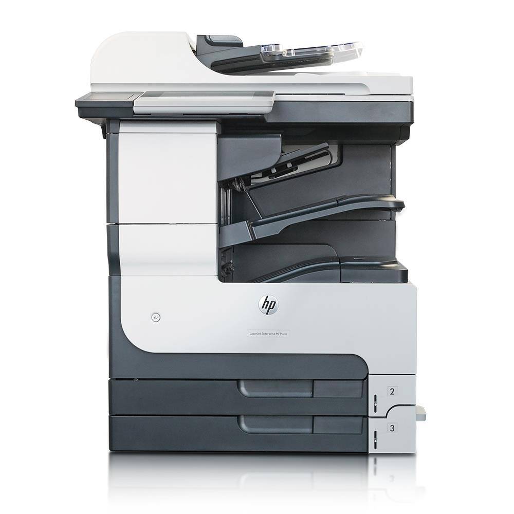 HP LaserJet MFP M725 (Refurbished) AIO Drucker s/w (P/N: CF066A, 320GB, 41 S/min., 1200 DPI, GigaBit, Touchscreen)