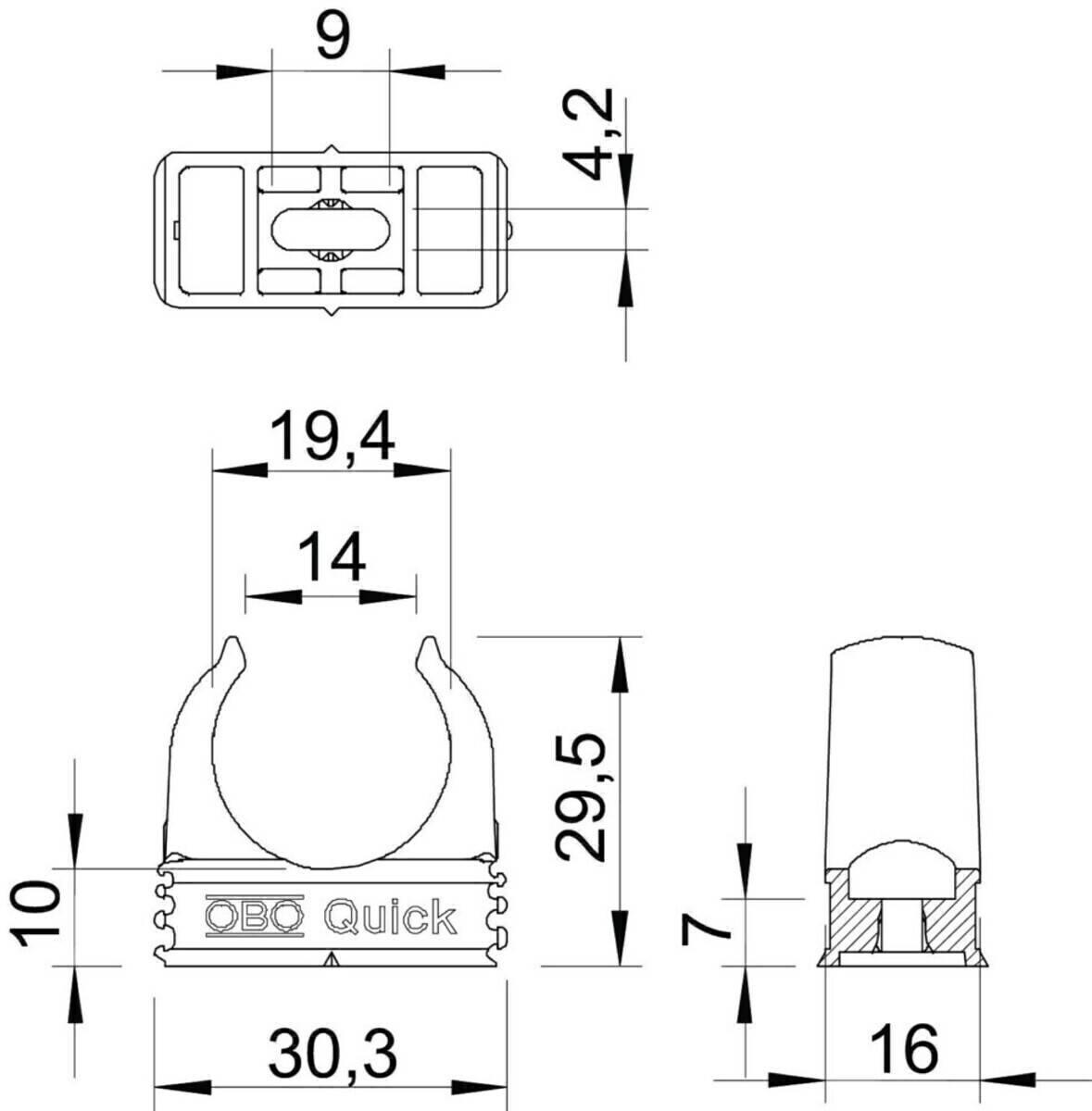 OBO Bettermann Quick-Klemmschelle 2955 M20