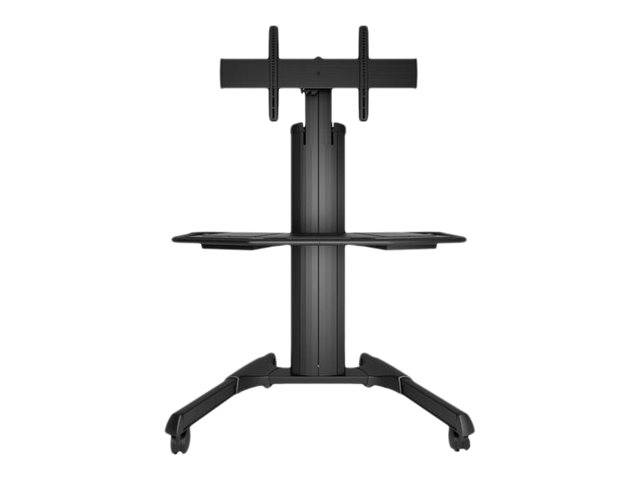 Chief Fusion Large Height Adjustable Mobile TV Cart - For Displays 42-86"" - Black - Wagen - für Videokonferenzsystem - S