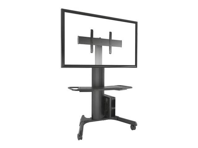 Chief Fusion Large Height Adjustable Mobile TV Cart - For Displays 42-86"" - Black - Wagen - für Videokonferenzsystem - S