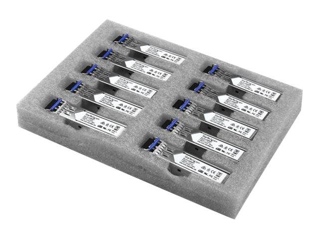 StarTech.com Gigabit LWL SFP Transceiver Modul - Cisco GLC-LH-SM kompatibel - SM/MM LC - 550m - Mini GBIC 10er Pack - 1000Base-LX/LH - SFP