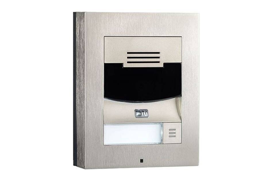 2N IP Solo Surface, Netzwerk Türstation, 1 Ruf Taste, Basiseinheit, Kamera, IK08, IP54, Aufputzmontage