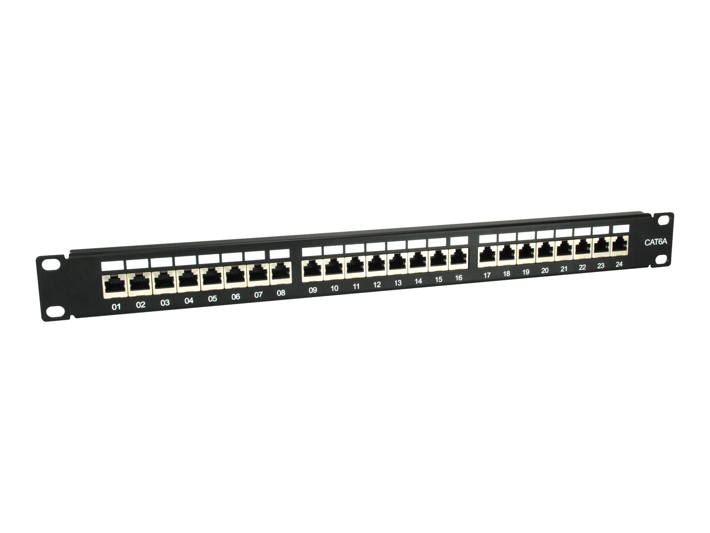 equip Pro - Patch Panel - RJ-45 X 24 - Schwarz - 1U - 48.3 cm (19")