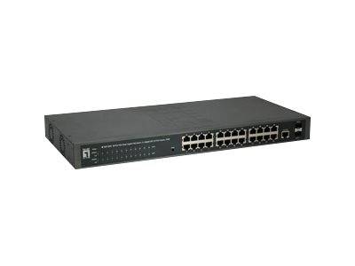 LevelOne GEP-2652 - Switch - Smart - 24 x 10/100/1000 (PoE+)