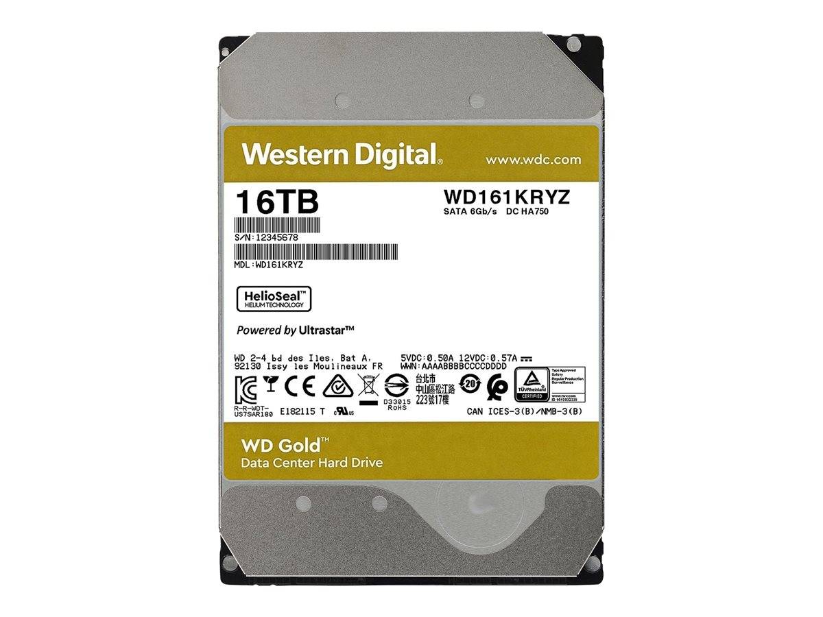 WD Gold WD161KRYZ - Festplatte - 16 TB - intern - 3.5"" (8.9 cm)