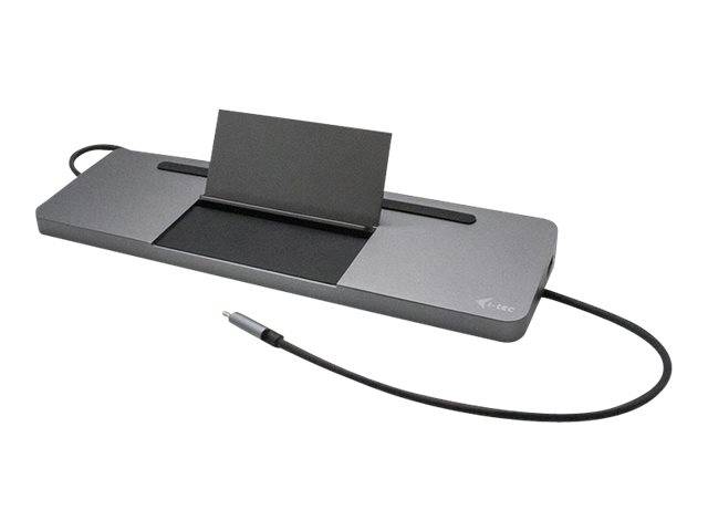 i-Tec USB-C Metal Ergonomic 4K 3x Display Docking Station + Power Delivery