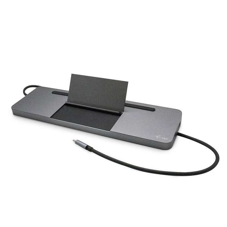 i-Tec USB-C Metal Ergonomic 4K 3x Display Docking Station + Power Delivery