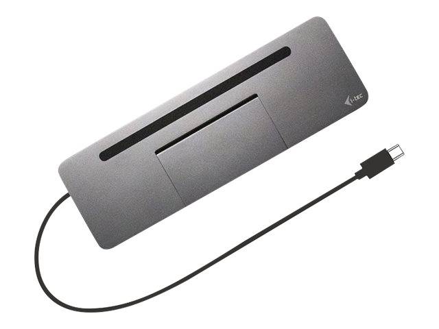 i-Tec USB-C Metal Ergonomic 4K 3x Display Docking Station + Power Delivery