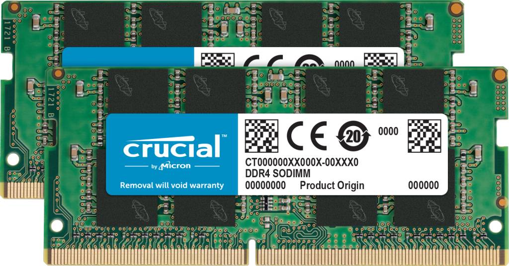 Crucial - DDR4 - kit - 32 GB: 2 x 16 GB - SO DIMM 260-PIN