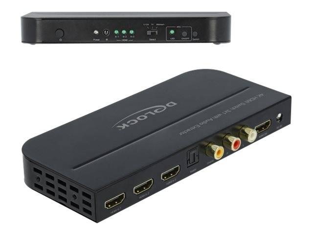 DeLOCK - Video/Audio-Schalter - 3 x HDMI - Desktop