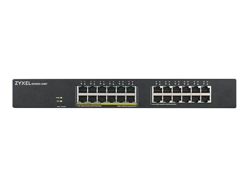 Zyxel GS1900-24EP - Switch - Smart - 24 x 10/100/1000 (12 PoE)