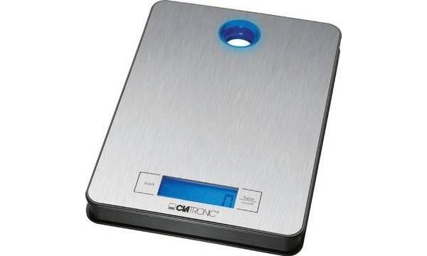 CLATRONIC Küchenwaage KW 3412, Tragkraft, 5 kg, edelstahl (95272709)