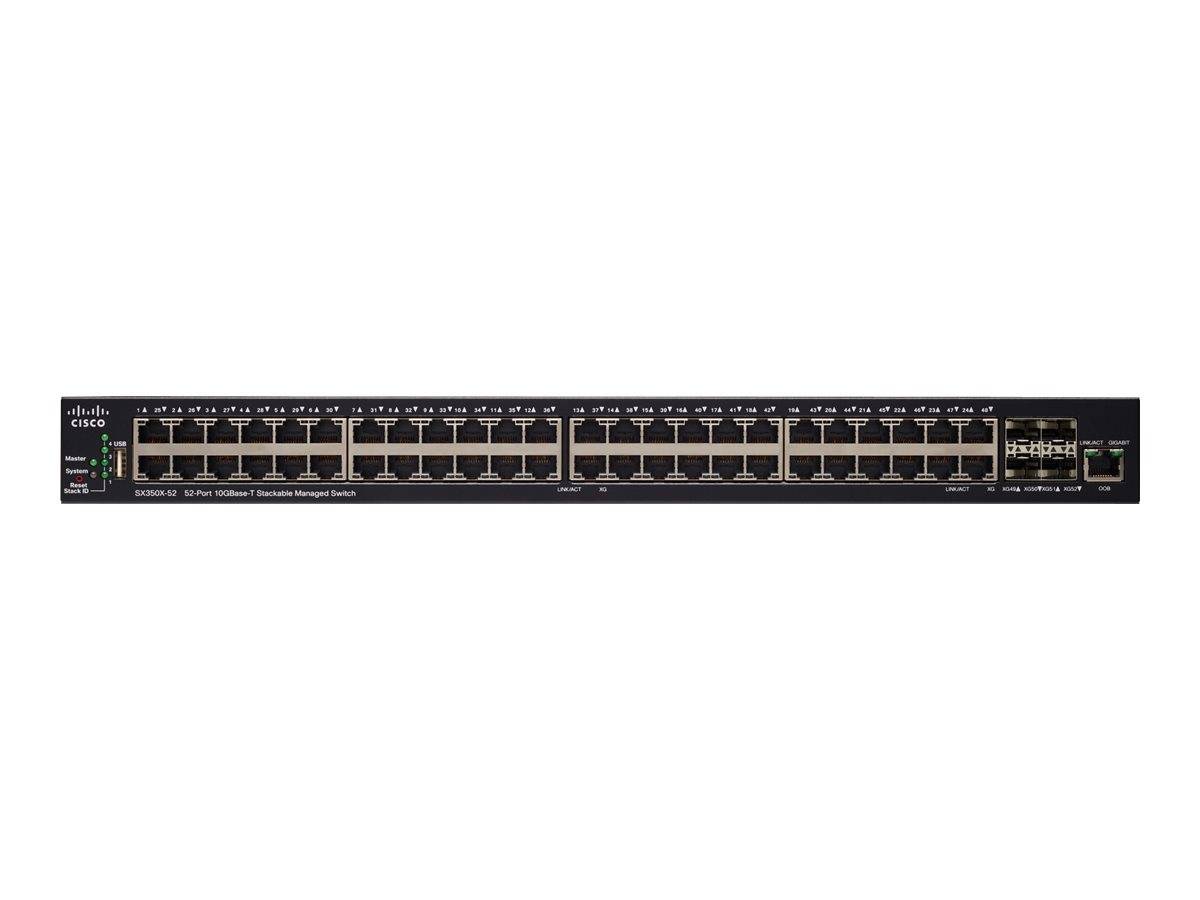 Cisco SX350X-52 - Switch - L3 - managed - 48 x 10GBase-T + 4 x C 10 G-Bit SFP+