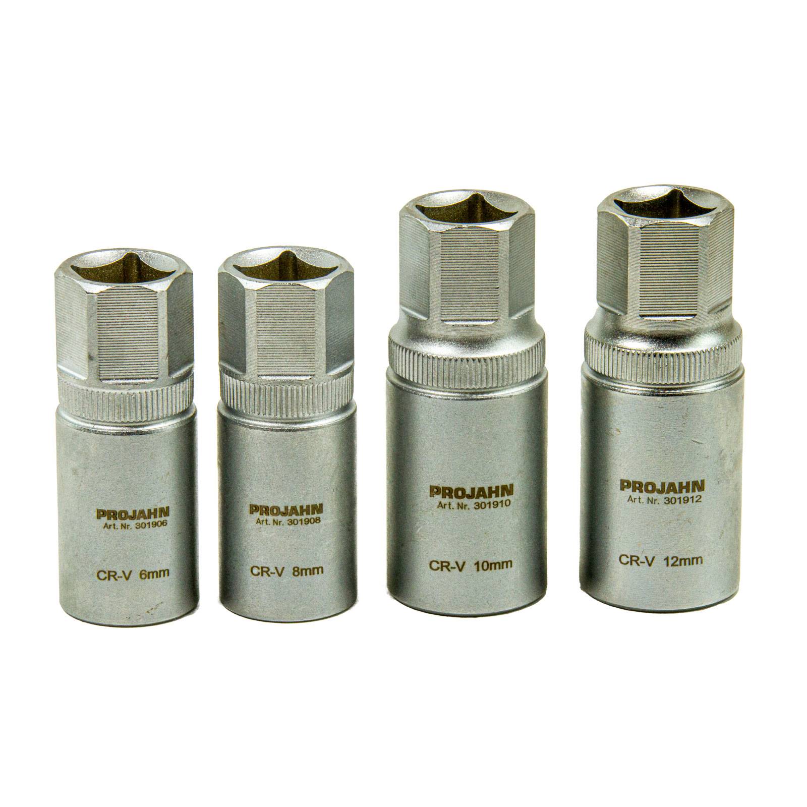 Projahn 1/2" Steckschlüssel Satz für Gewindestangen, Stockschrauben, Stehbolzen M6 - M12