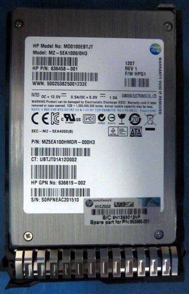 HP SSD 100GB SATA 3G MLC SFF 2.5'' SC