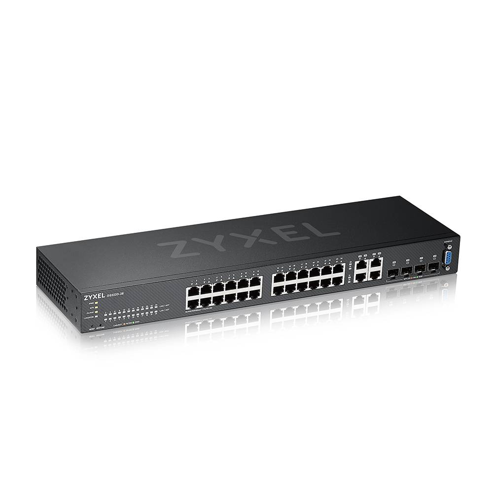 ZyXEL GS2220-28 - Switch - managed - 24 x 10/100/1000 + 4 x Kombi-Gigabit-SFP