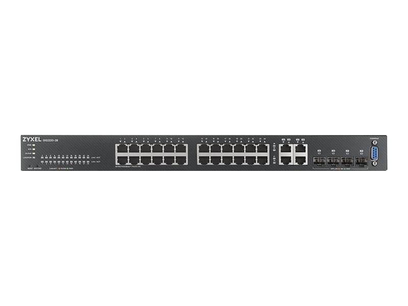 Zyxel GS2220-28 - Switch - managed - 24 x 10/100/1000 + 4 x Kombi-Gigabit-SFP
