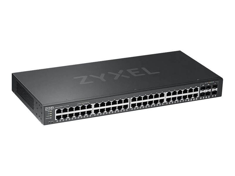 Zyxel GS2220-50 - Switch - managed - 44 x 10/100/1000 + 4 x Kombi-Gigabit-SFP + 2 x Gigabit SFP