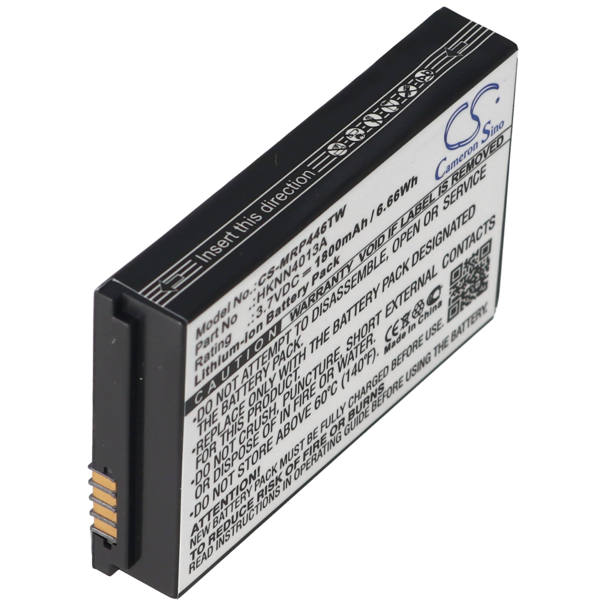 Akku passend für Motorola Funkgerät CLP1010, CLP1060, SL7550, ersetzt BT90, HKLN4440B, HKNN4013A, SNN5826A, Li-Ion 3,7V