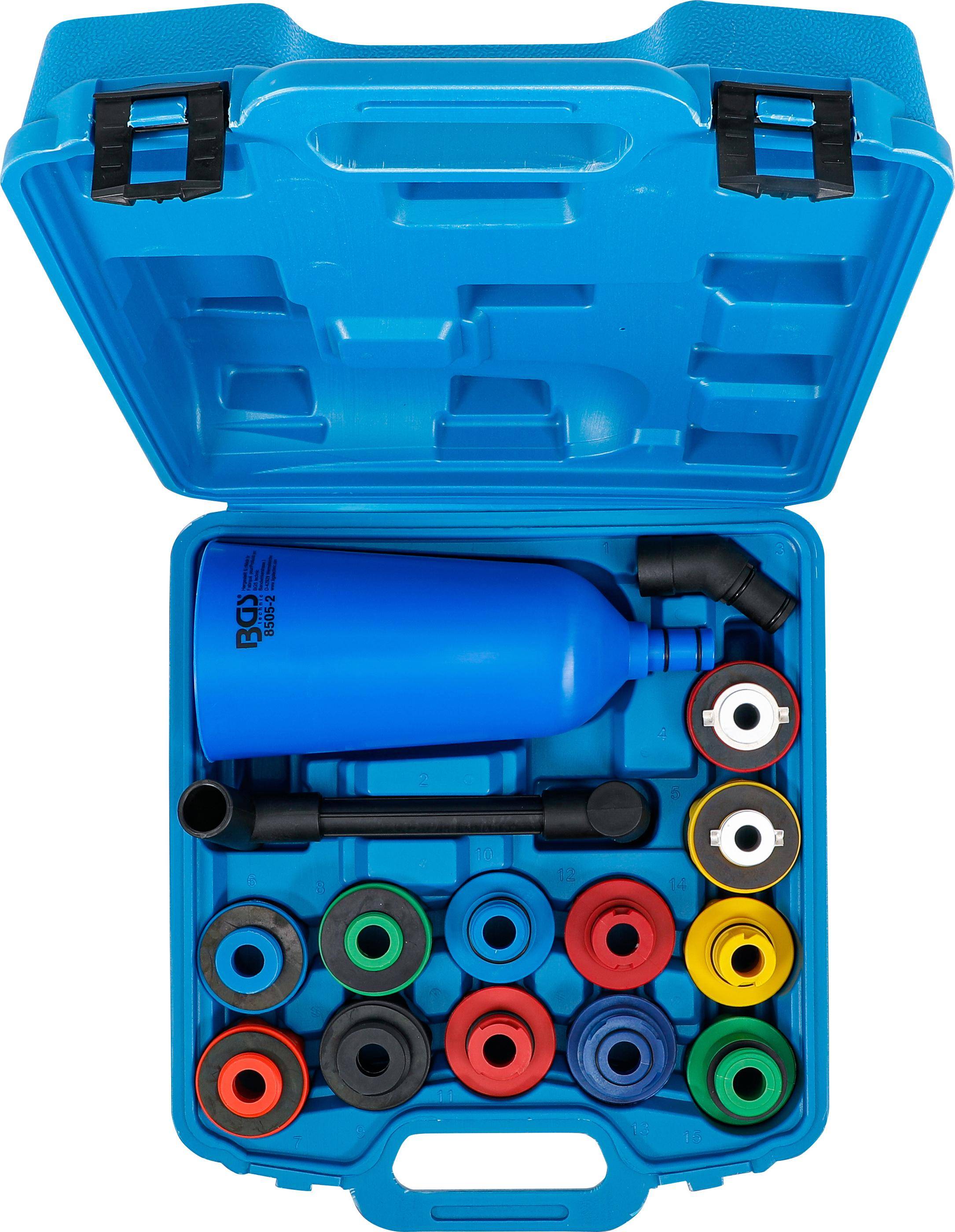 BGS technic Öl-Einfülltrichter-Satz | Kunststoffausführung | 15-tlg.