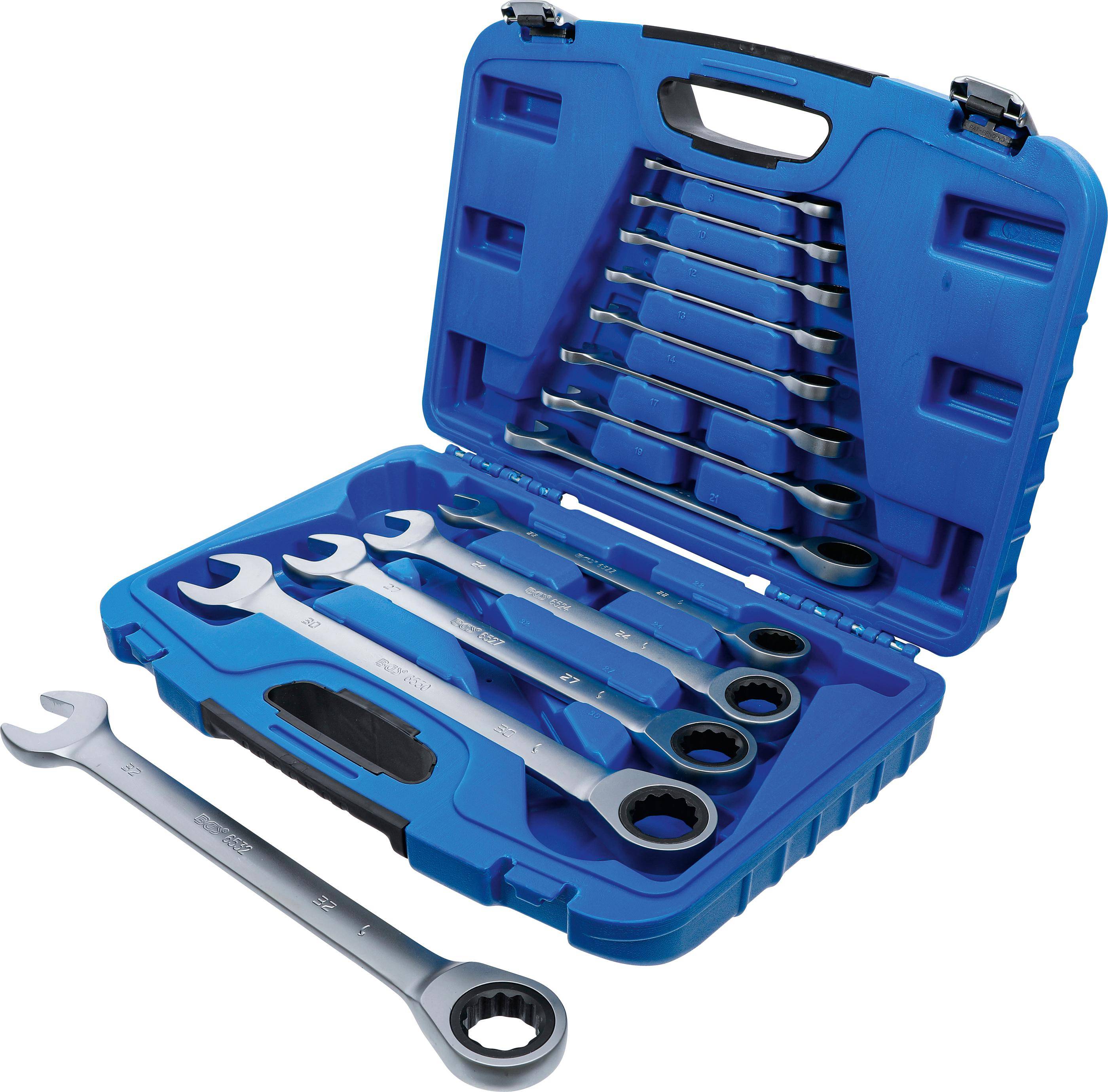 BGS Ratschenring-Maulschlüssel-Satz | SW 8 - 32 mm | 13-tlg.