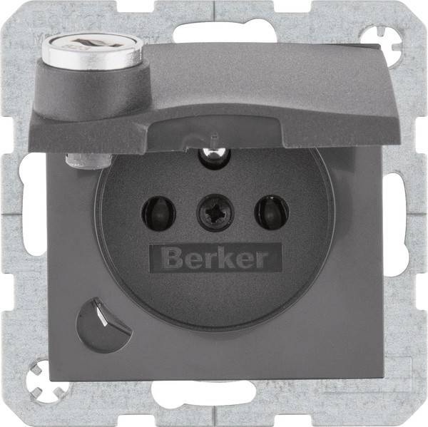 10 Stk. Berker Steckdose m. Erdstift 6765111606