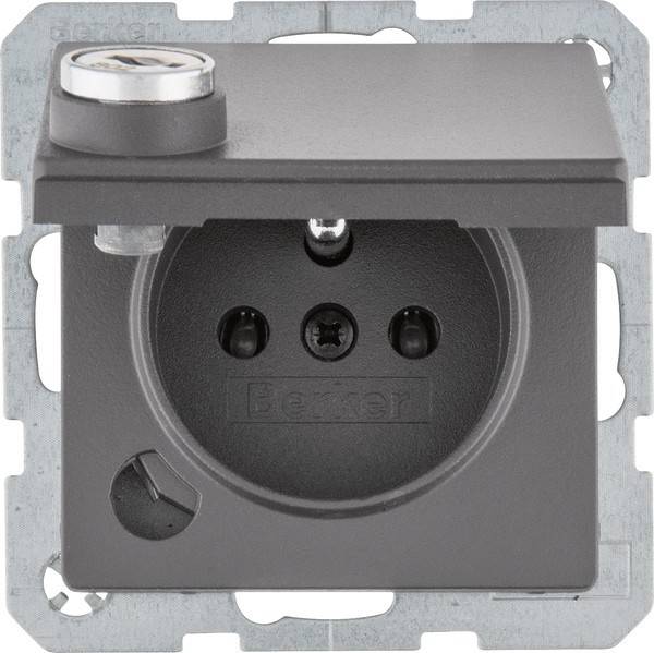 10 Stk. Berker Steckdose m. Erdstift 6765116086
