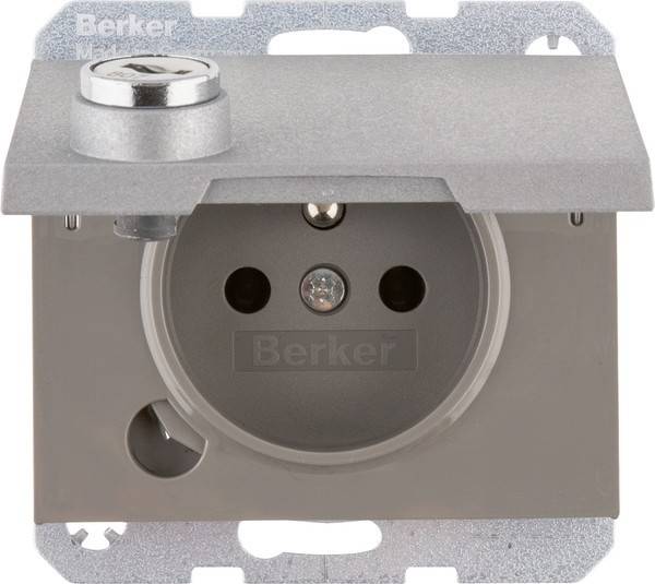 10 Stk. Berker Steckdose m. Erdstift 6765117003