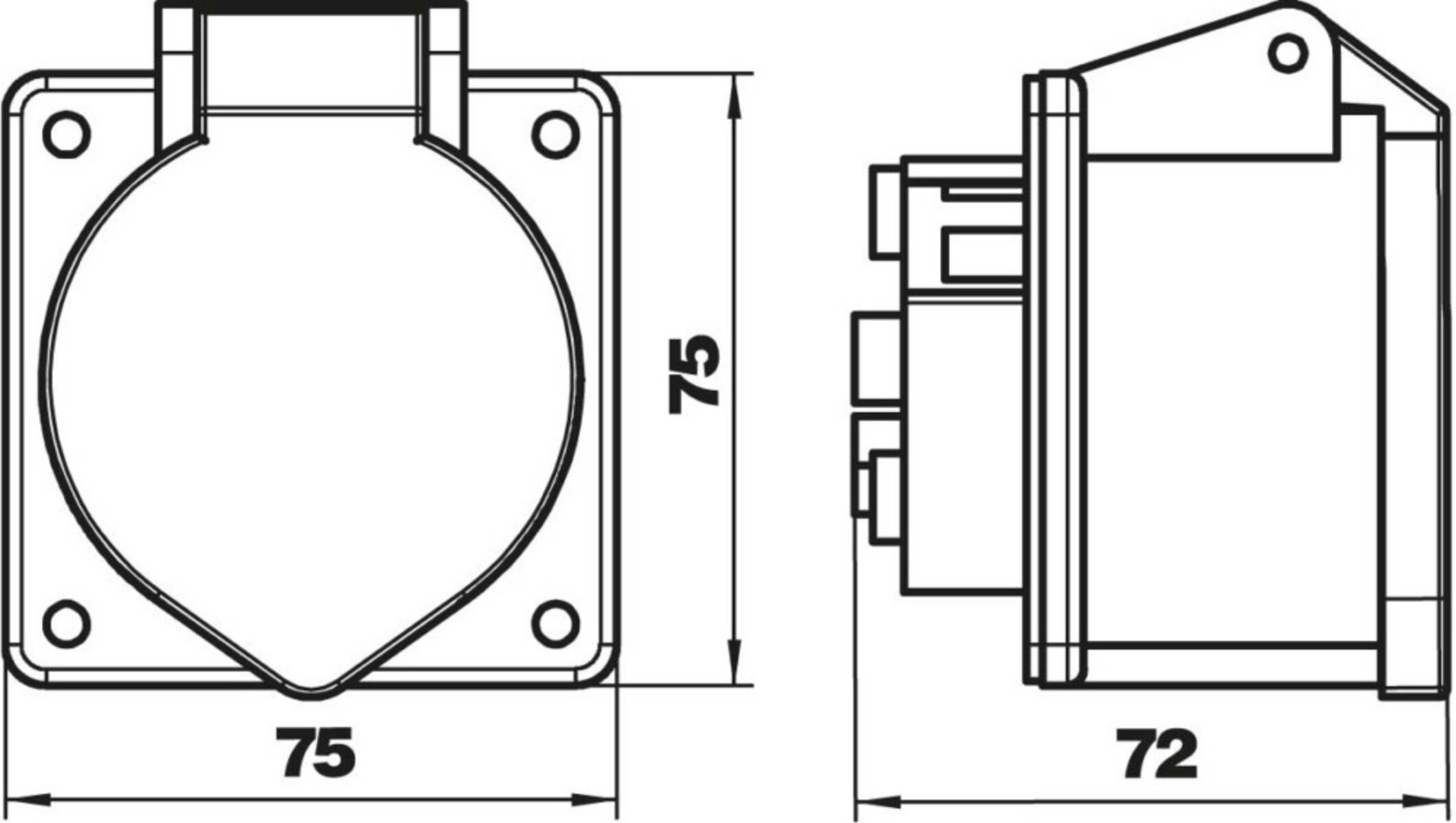 OBO Bettermann CEE-Anbausteckdose CEE-16A