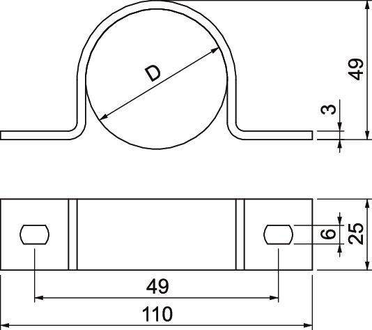 OBO Bettermann Befestigungsschelle 823 50 FT