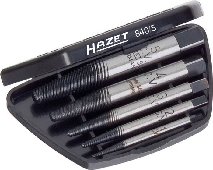 Schraubenausdrehersatz 840/5, Sortiment, 5, In Ku.-Kasten, Anz. WKZ:5, HAZET