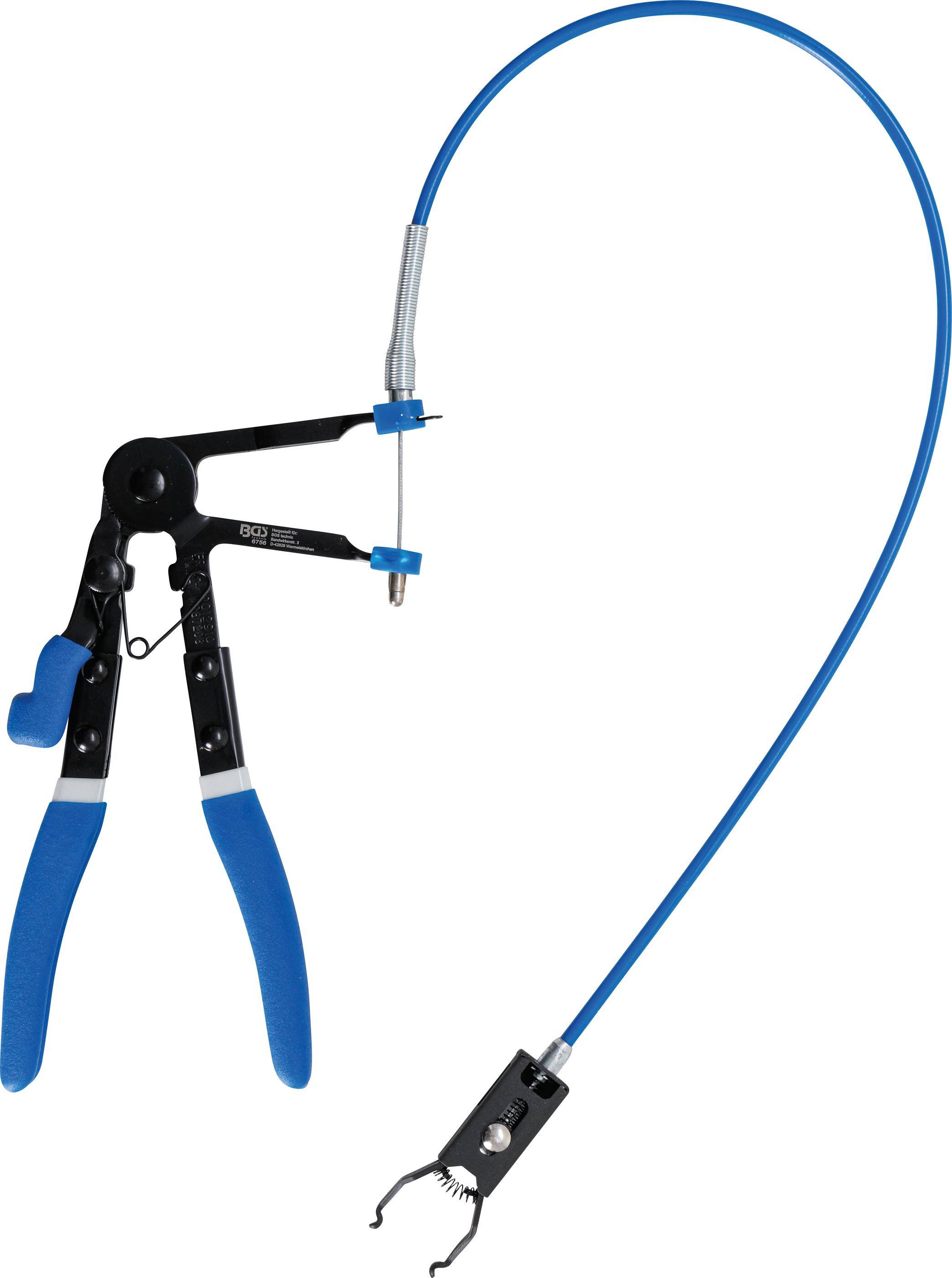BGS technic Kraftstoffleitungs-Zange | mit Bowdenzug | 650 mm