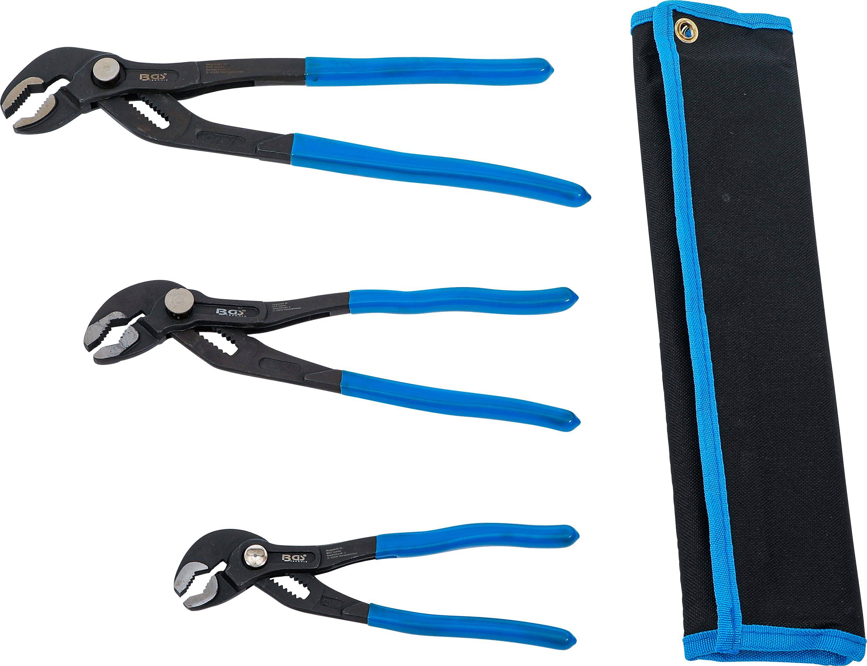 BGS Wasserpumpenzangen-Satz | arretierbar | 175 / 240 / 300 mm |