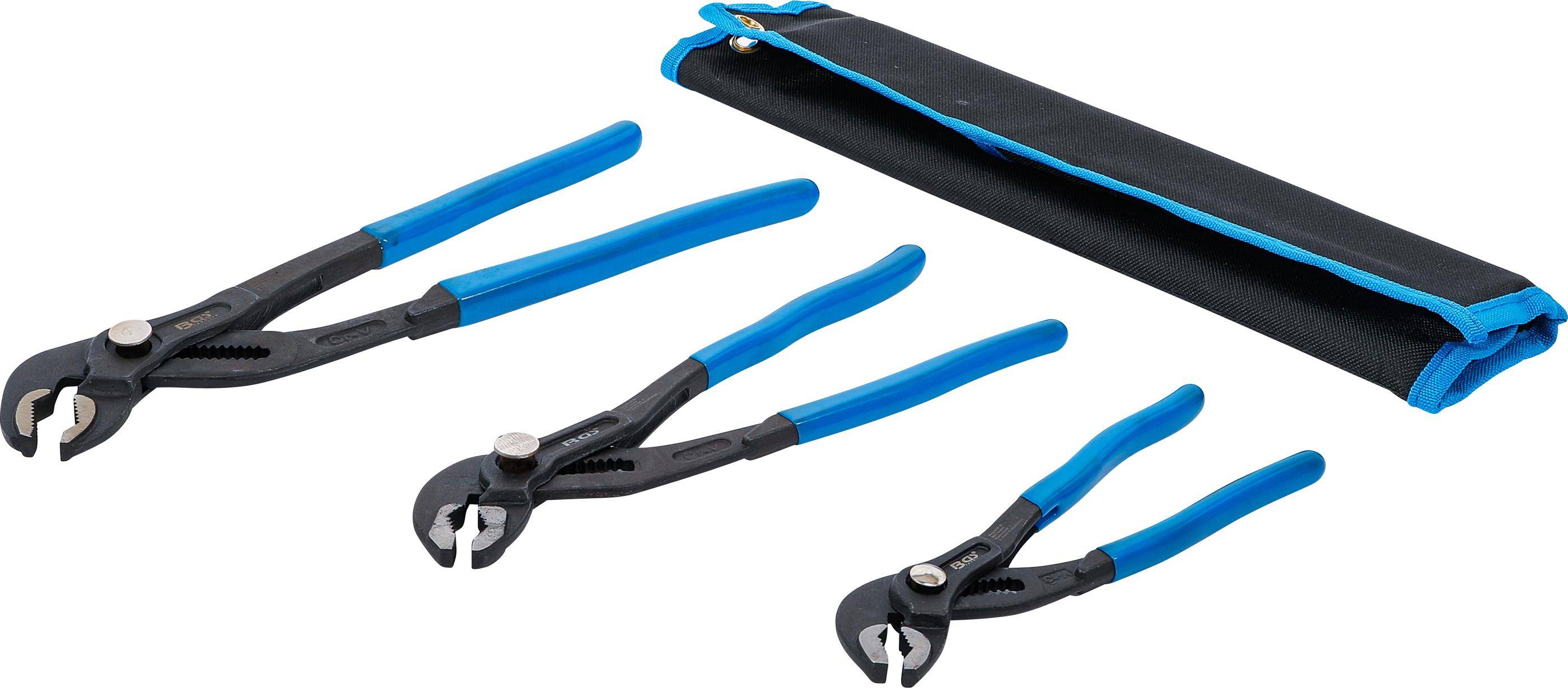 BGS Wasserpumpenzangen-Satz | arretierbar | 175 / 240 / 300 mm |