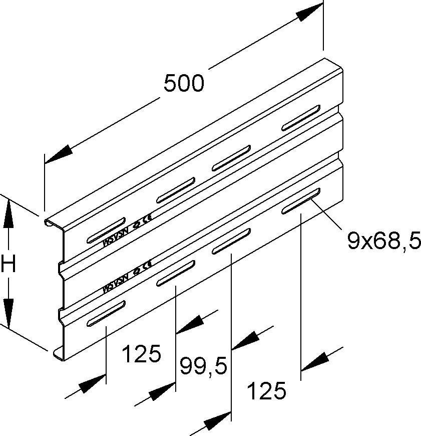Niedax Stoßstellenverbinder WSVSN 200.500 F