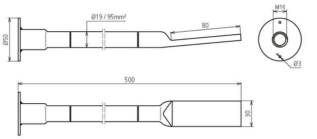 DEHN Kupfer-Kabel-Erdungsbrücke DBEB5FLEX/EBS150319
