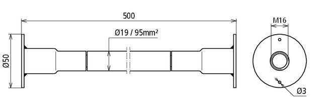 DEHN Kupfer-Kabel-Erdungsbrücke DBEB7/EBS15-03-19
