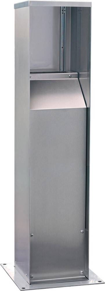 Ein schlanker, metallischer Wandnapkinspender mit modernem Design, geeignet für Geschäftstoiletten oder öffentliche Bereiche.