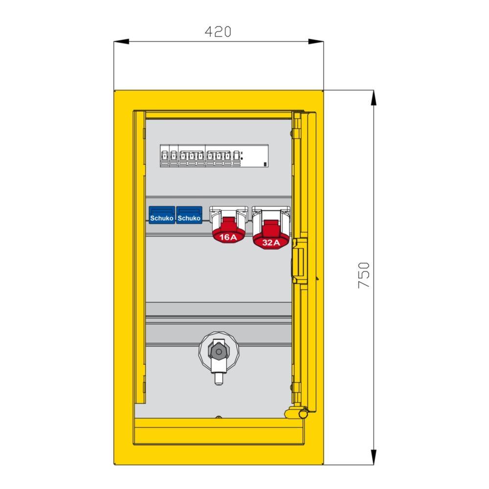 Walther Werke Unterputzverteiler 6UP4507